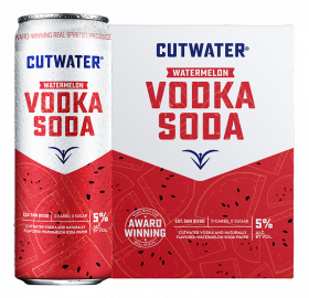 Cutwater Watermelon Vodka Soda 12 Oz 4 Pack Cans