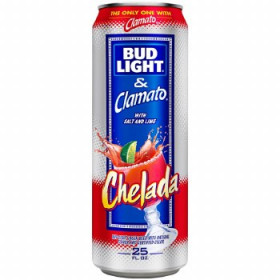 Bud Light & Clamato With Salt And Lime Chelada 25 Oz Can   
