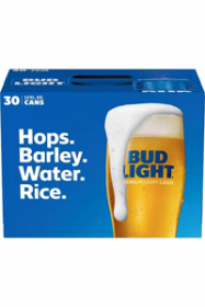 Bud Light Can 30 Pack , 12 Oz