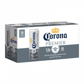Corona Premier Mexican Lager Light Beer, 12 Oz 18 Pack Cans