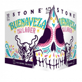 Stone Buenaveza Salt & Lime Lager 12 Oz 12 Pack Bottles