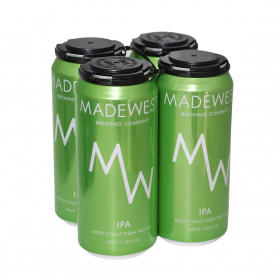 MadeWest Brewery Green IPA 16 Oz 4 Pack Cans