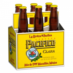 Pacifico Clara Mexican Lager 12oz 6 Pack Bottles