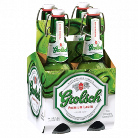 Grolsch Premium Lager Beer 4 Pack 15.2 Oz Bottles