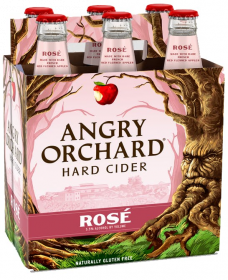 Angry Orchard Hard Cider Rose 12 Oz 6 Pack Bottles 
